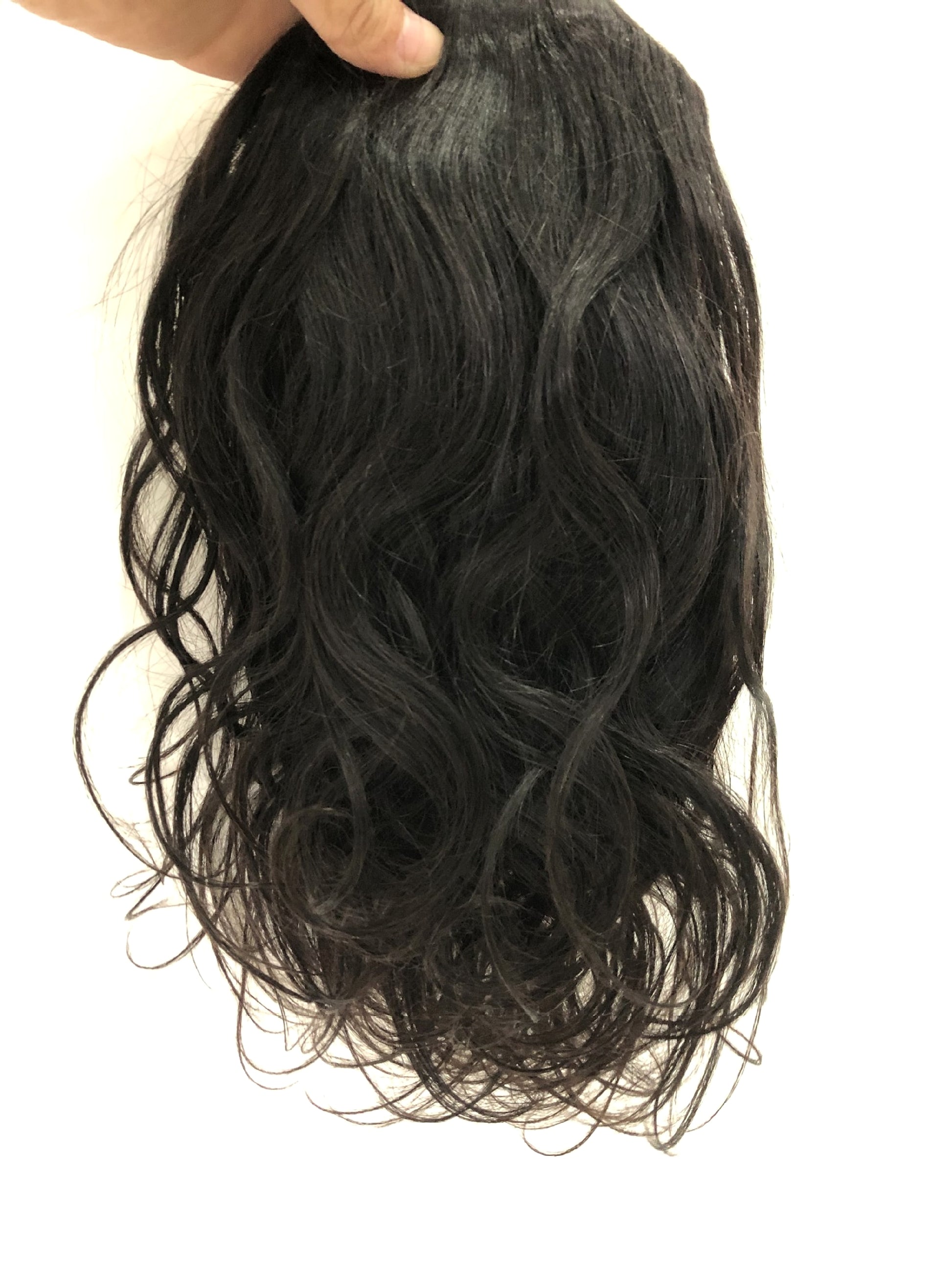 Real Hair Wigs Ponytail Hair Wholesale Gradient Color Natural Curve - enhanced image 4