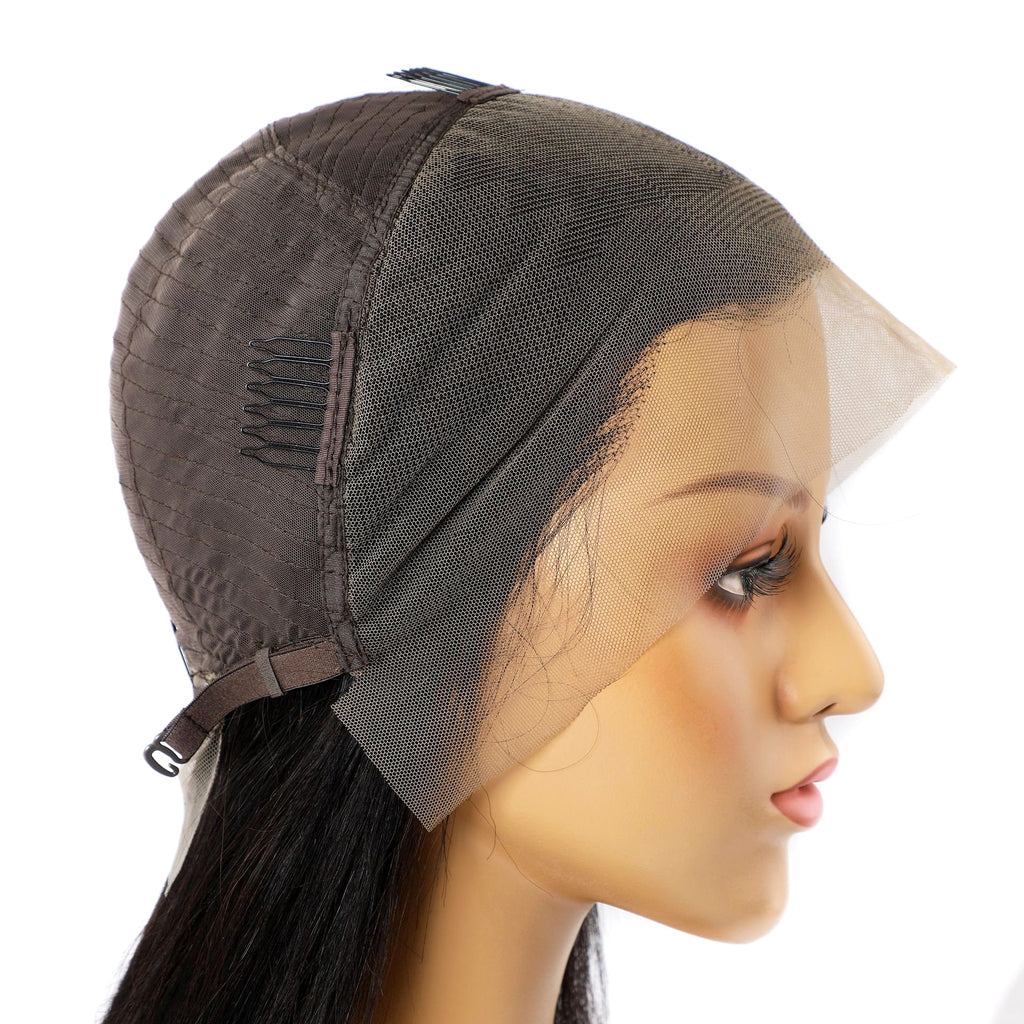 Real Human Hair Wig Lace Hair Set 9a Hair Quality Straight Hair - enhanced image 4
