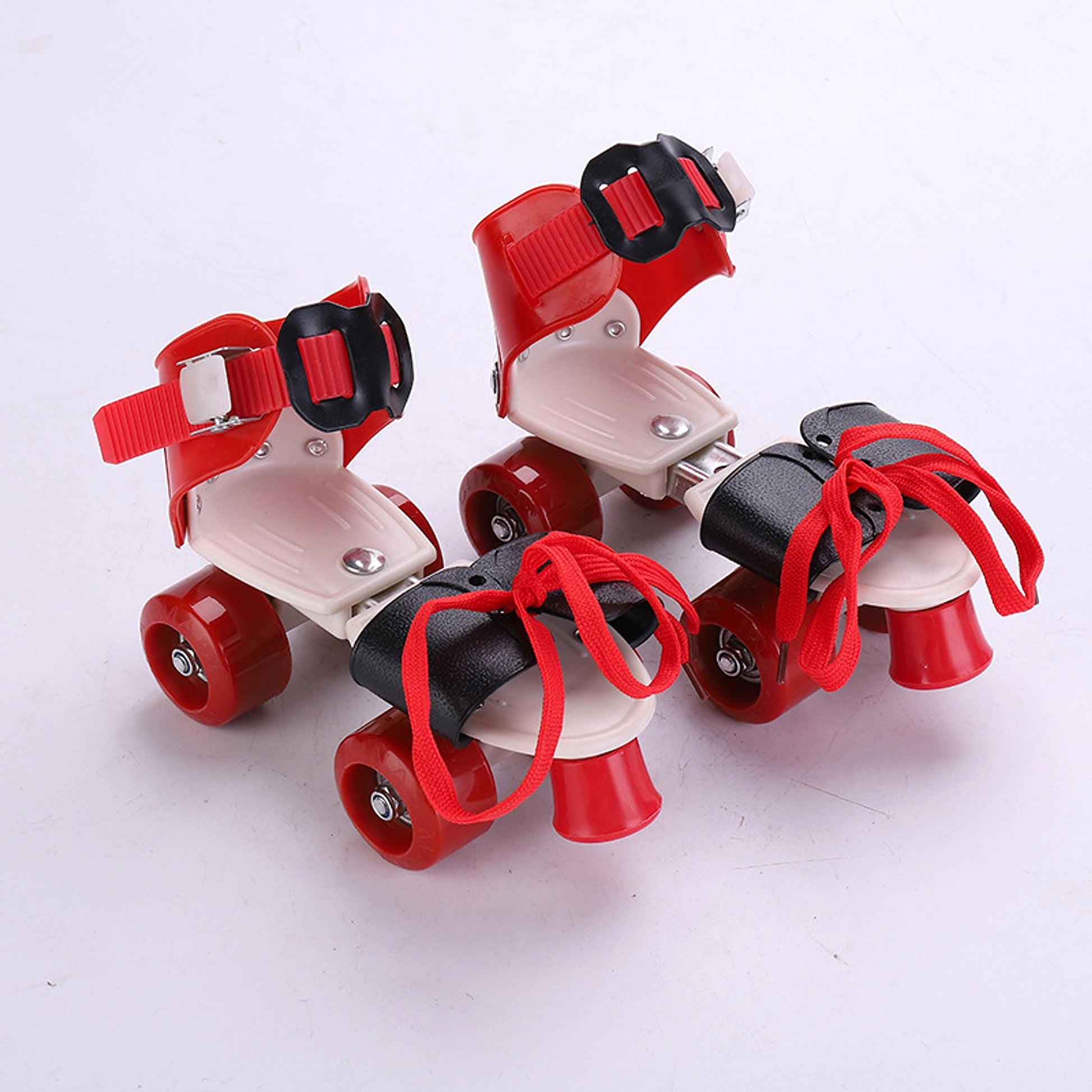 Roller Skates Double Row Pulley Four-wheeled Children's Adjustable Roller Skates Roller Skates - enhanced image 4