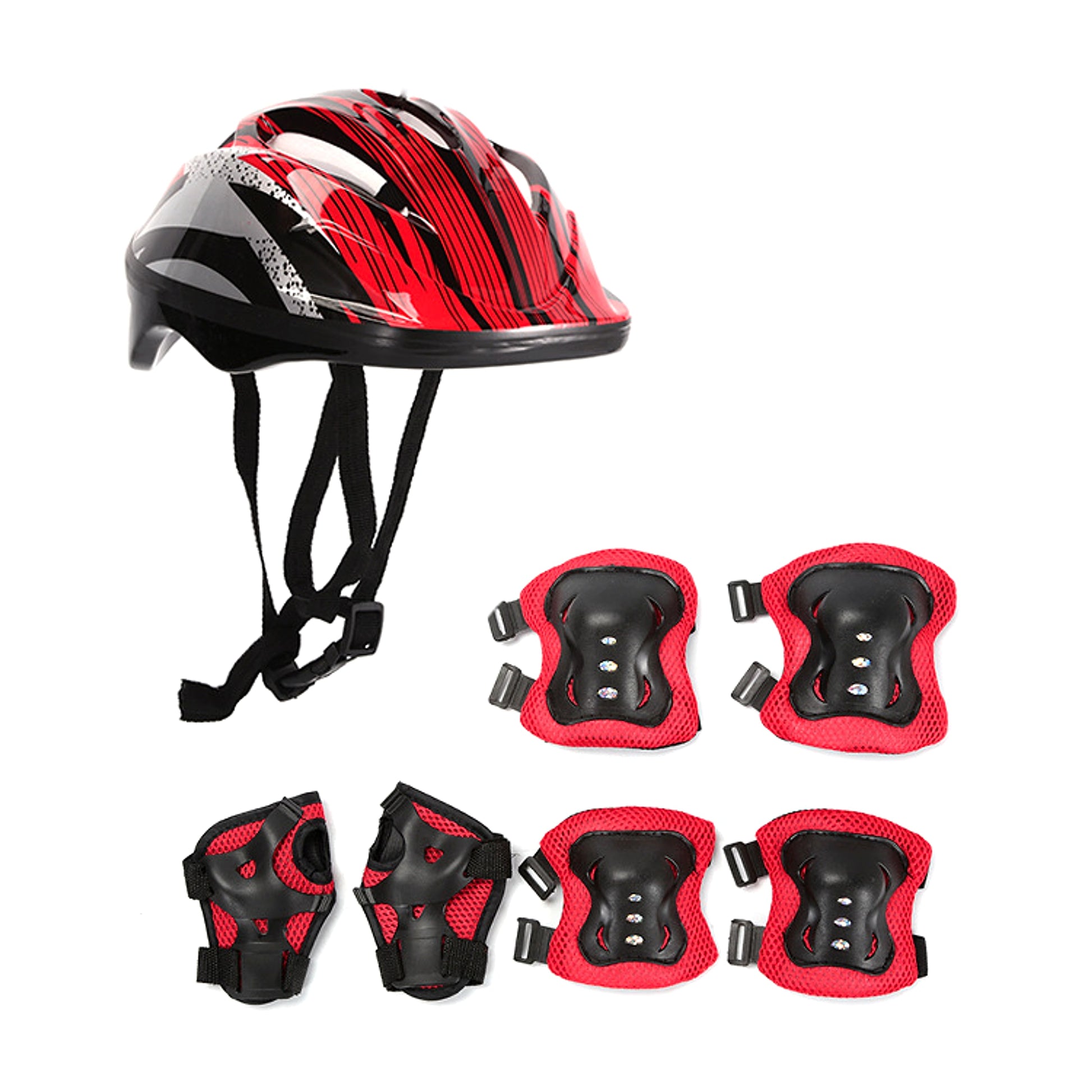 Roller Skating Protective Gear Set Helmet Skateboard Sports Knee Pads Skater Helmet - enhanced image 4