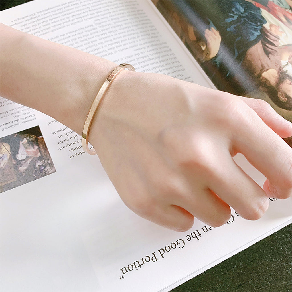Minimalist Rose Gold Couple Bracelet – A Symbol of Love & Connection! - enhanced image 4