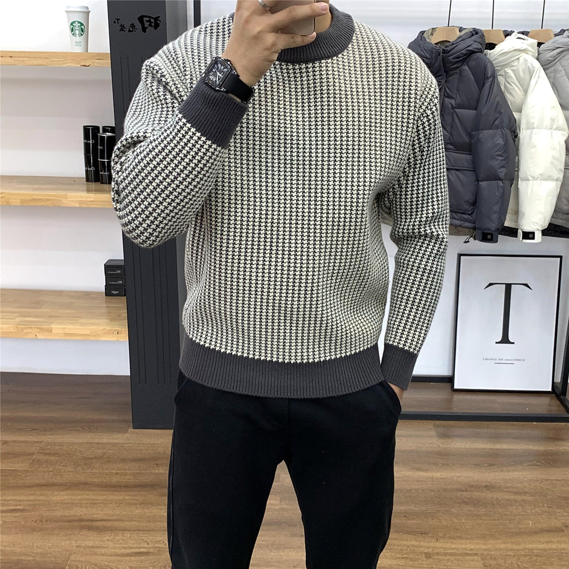 NordKnit™ – Classic Plaid Slim Fit Pullover - enhanced image 4