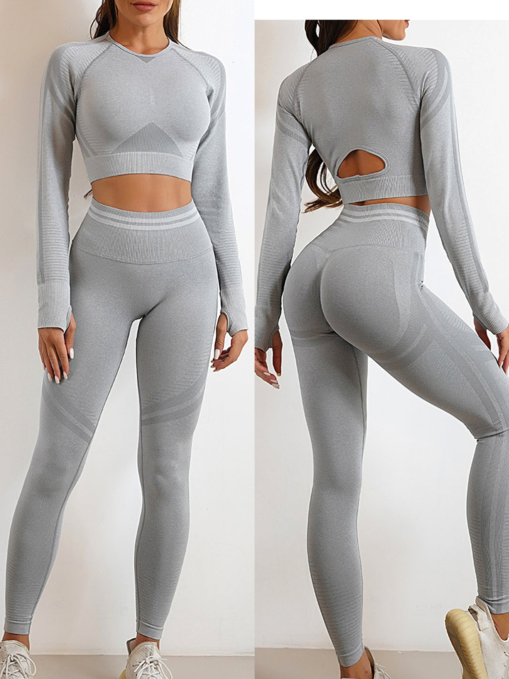 Seamless Yoga Fitness Leggings - enhanced image 4