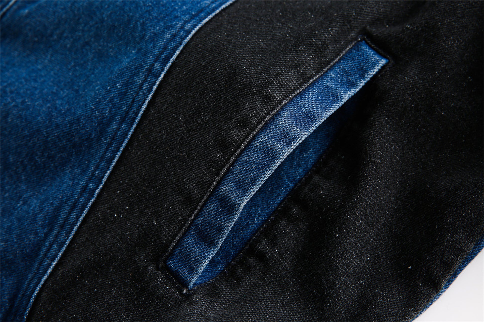 Side Stripe Stitching Loose Denim Jacket Men And Women European And American - enhanced image 4