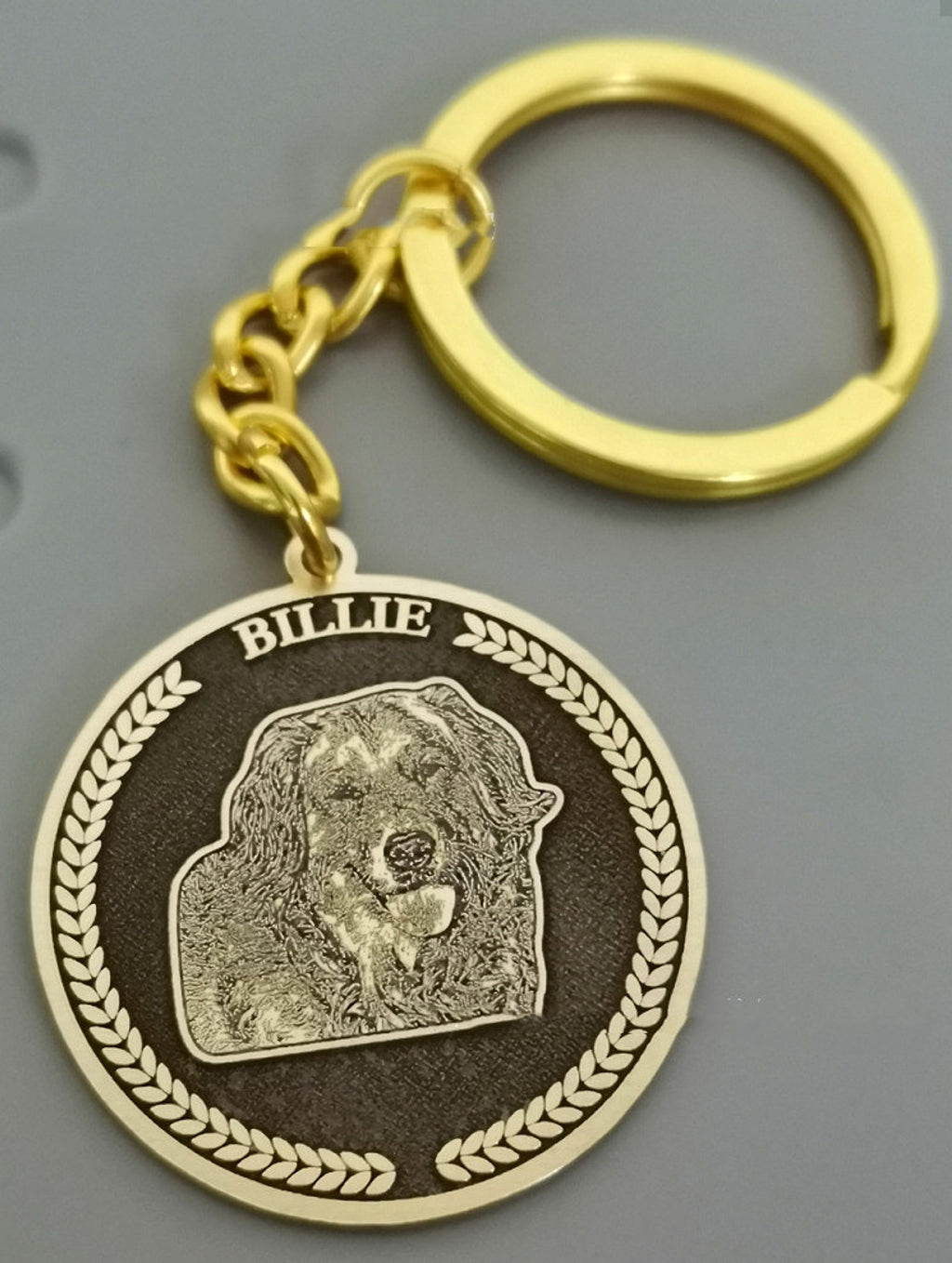 Silver Set Cat And Dog Photo Pet Necklace Name Titanium Steel - enhanced image 4