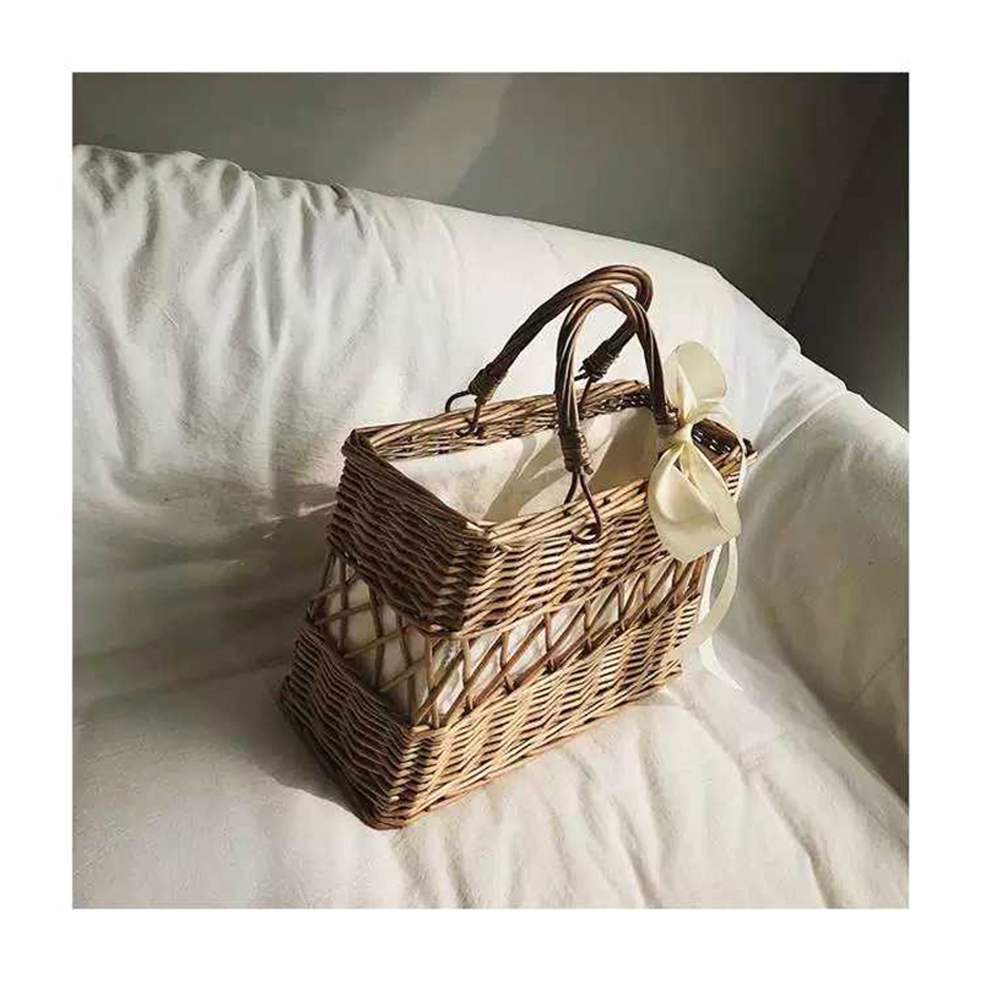 SolunaWeave™ – HollowBlossom Rattan Tote - enhanced image 4