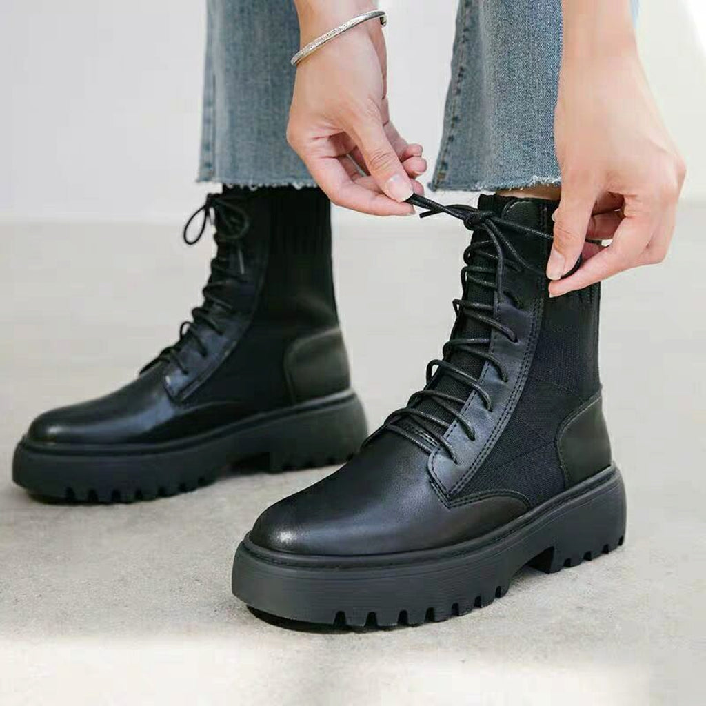Spring and Autumn new English style Martin boots Women - enhanced image 4