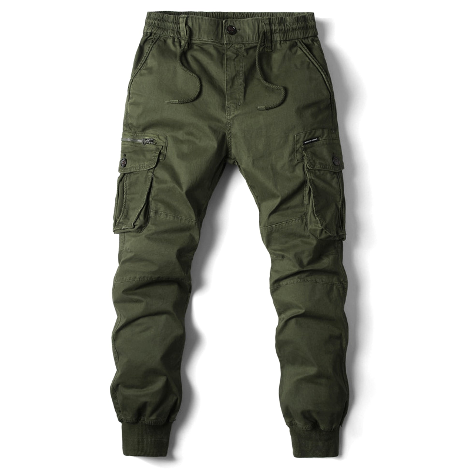 Spring Men's Tappered Work Clothes Multi-pocket Loose Casual Pants - enhanced image 4