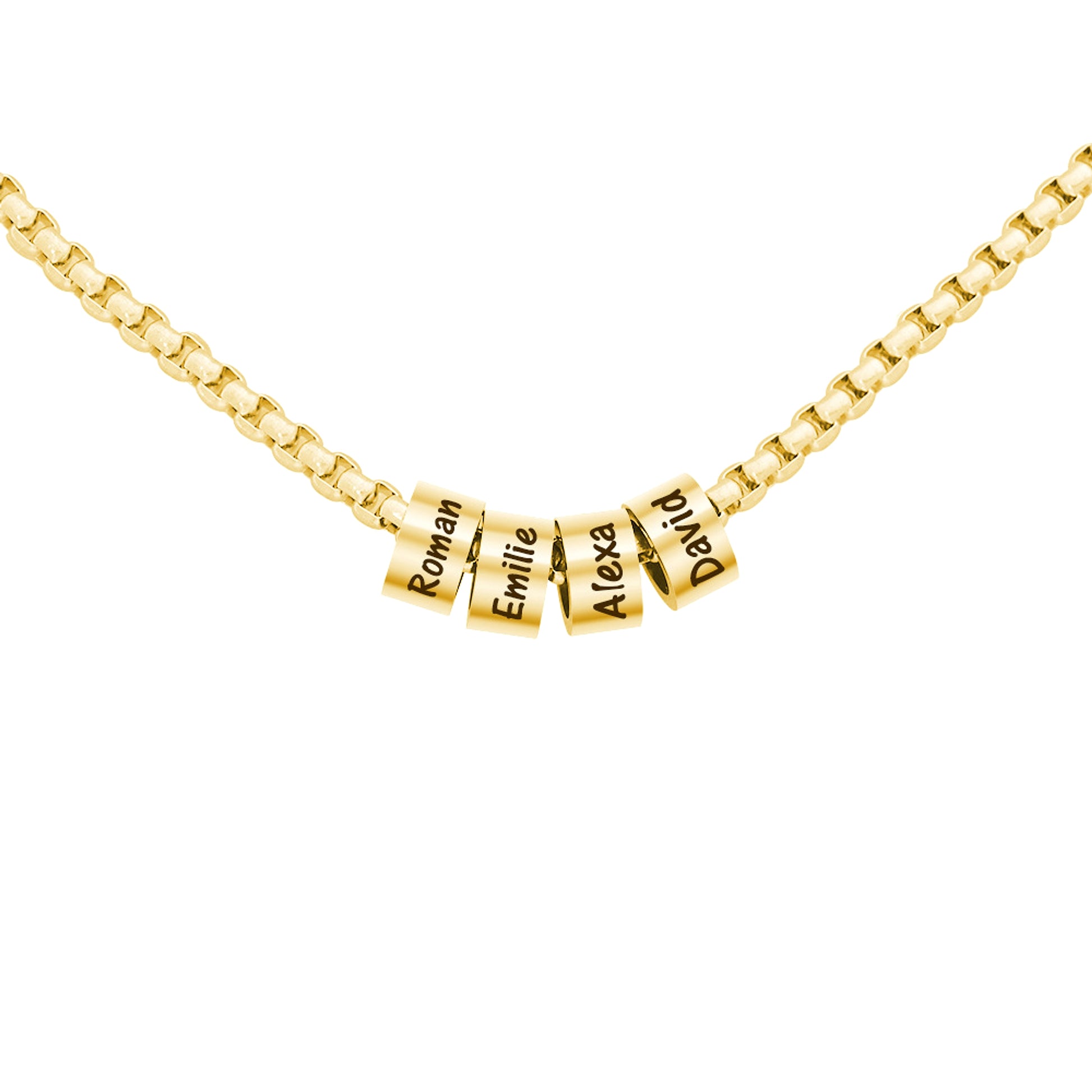 Minimalist Stainless Steel Beaded Necklace – Timeless & Elegant! - enhanced image 4