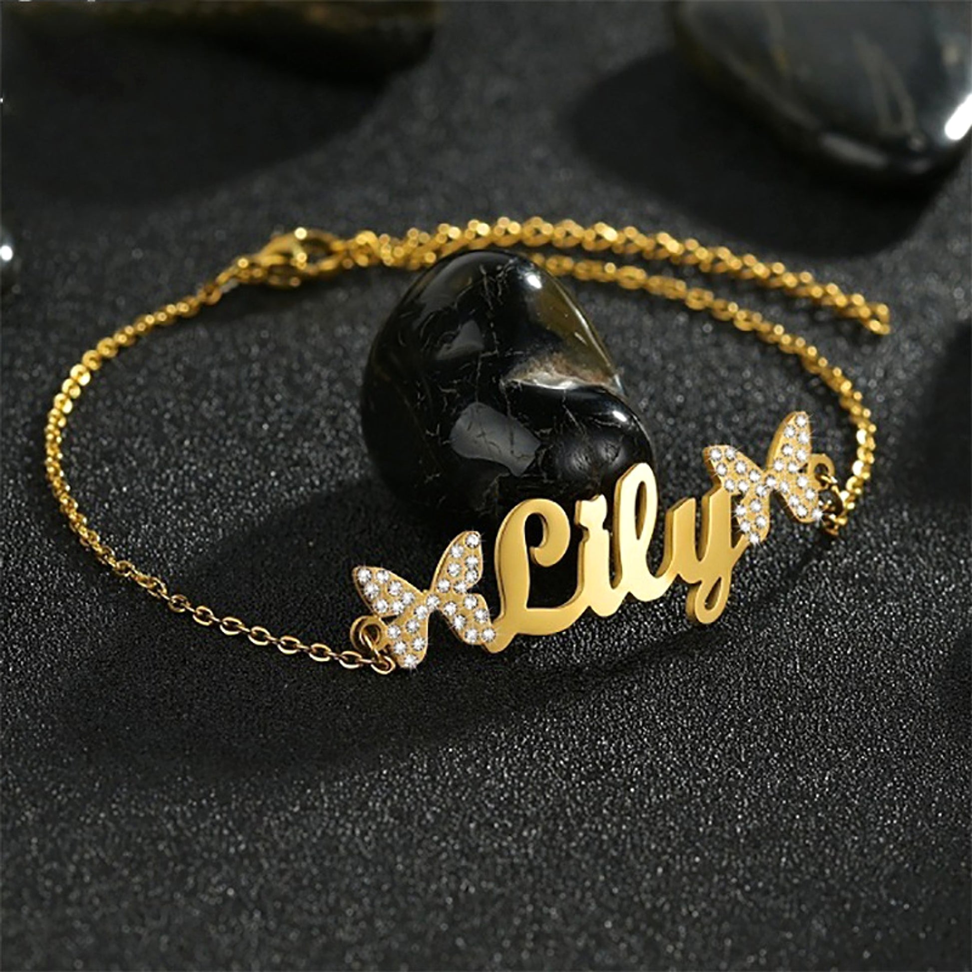 Custom Name Stainless Steel Bracelet – Personalized Letter Jewelry - enhanced image 4