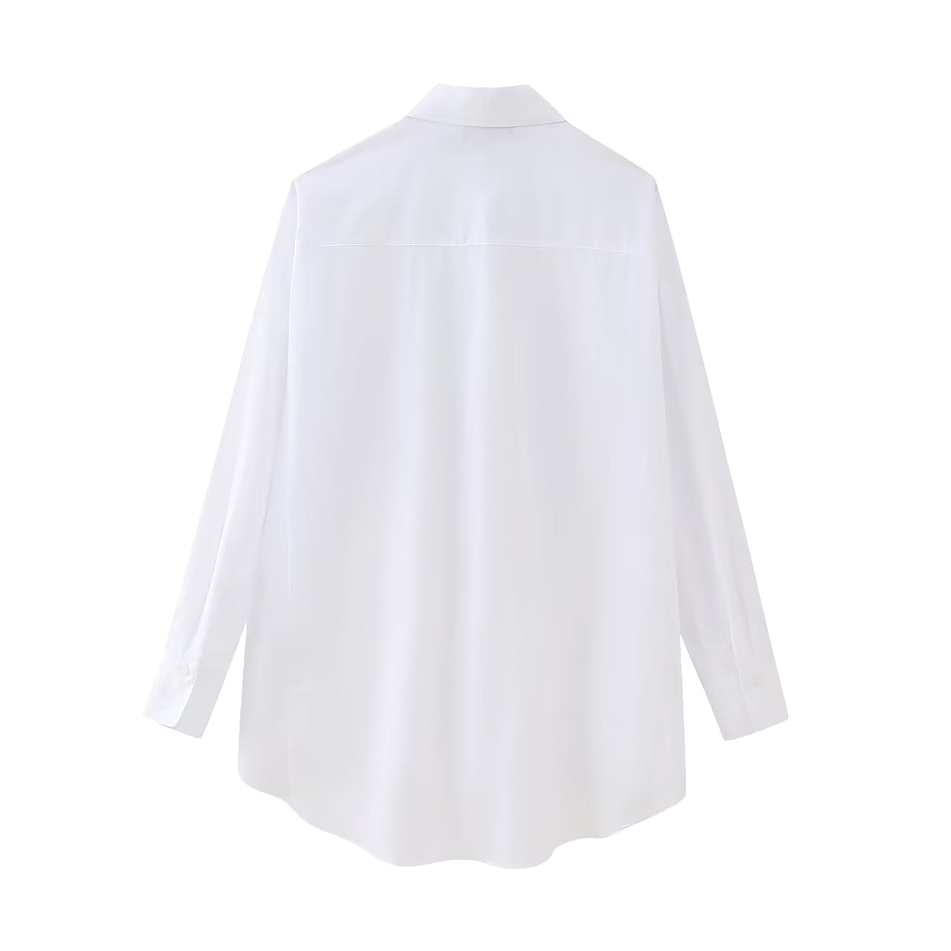 Street Trendy Rivet Ornament Loose Long Sleeve Shirt Women - enhanced image 4