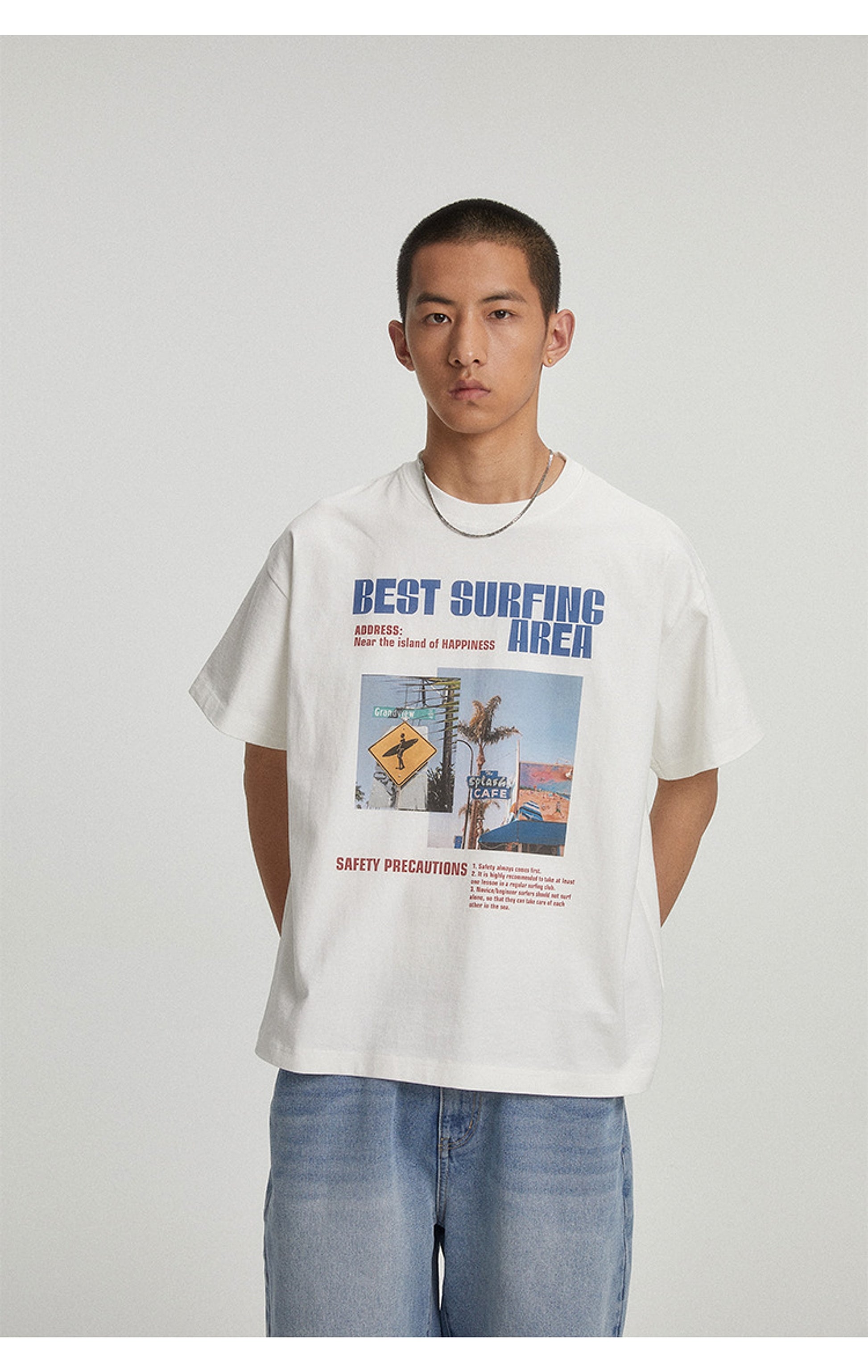 Summer New Print Short Sleeve Trendy Japanese T-Shirt Men - enhanced image 4