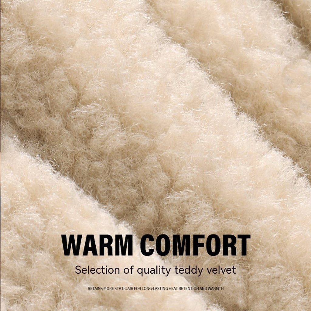 Teddy Velvet Insulated Gloves For Outdoor Use - enhanced image 4