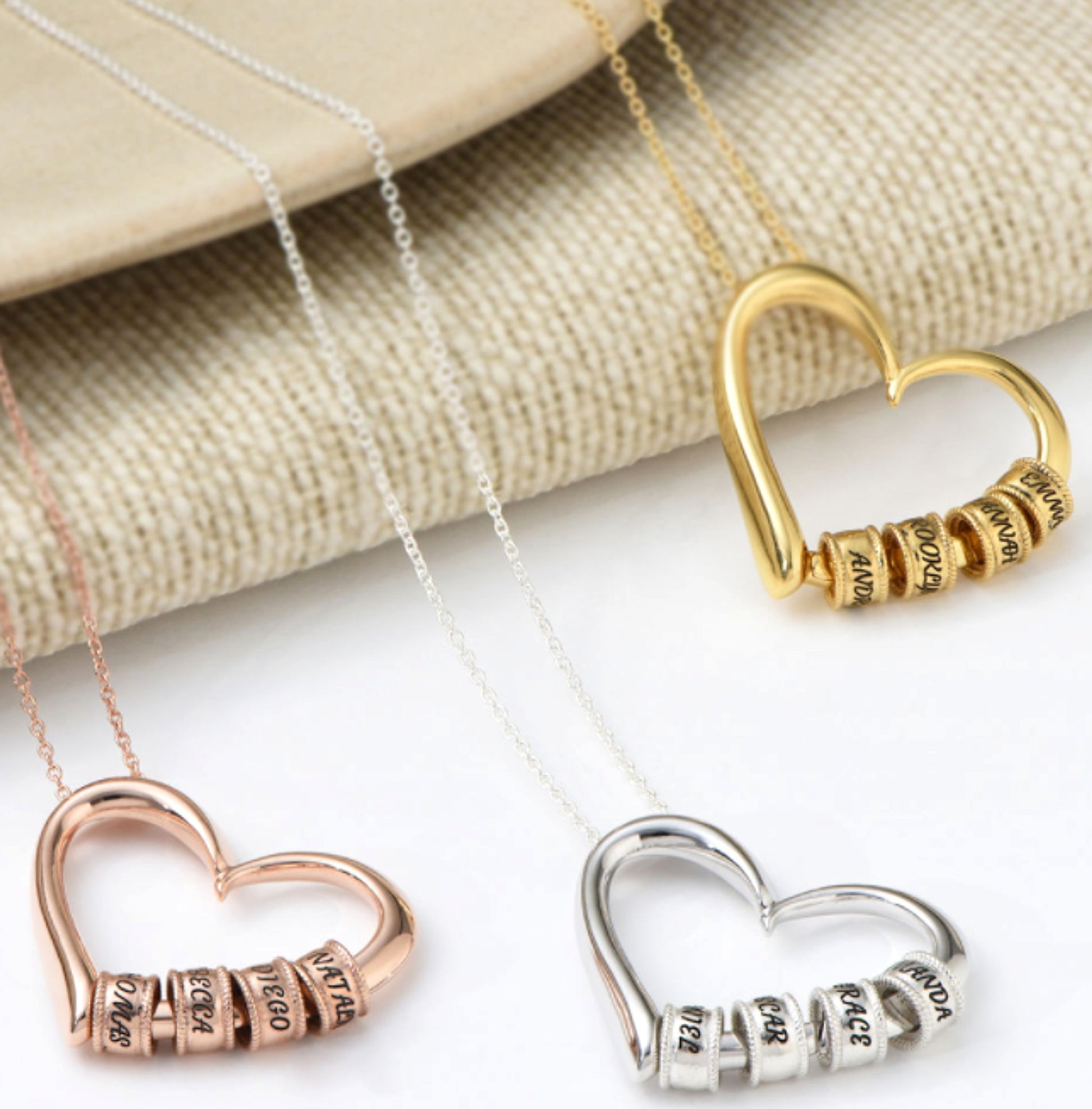 Thanksgiving Heart Love Beaded Pendant Necklace – Elegant & Meaningful Jewelry - enhanced image 4