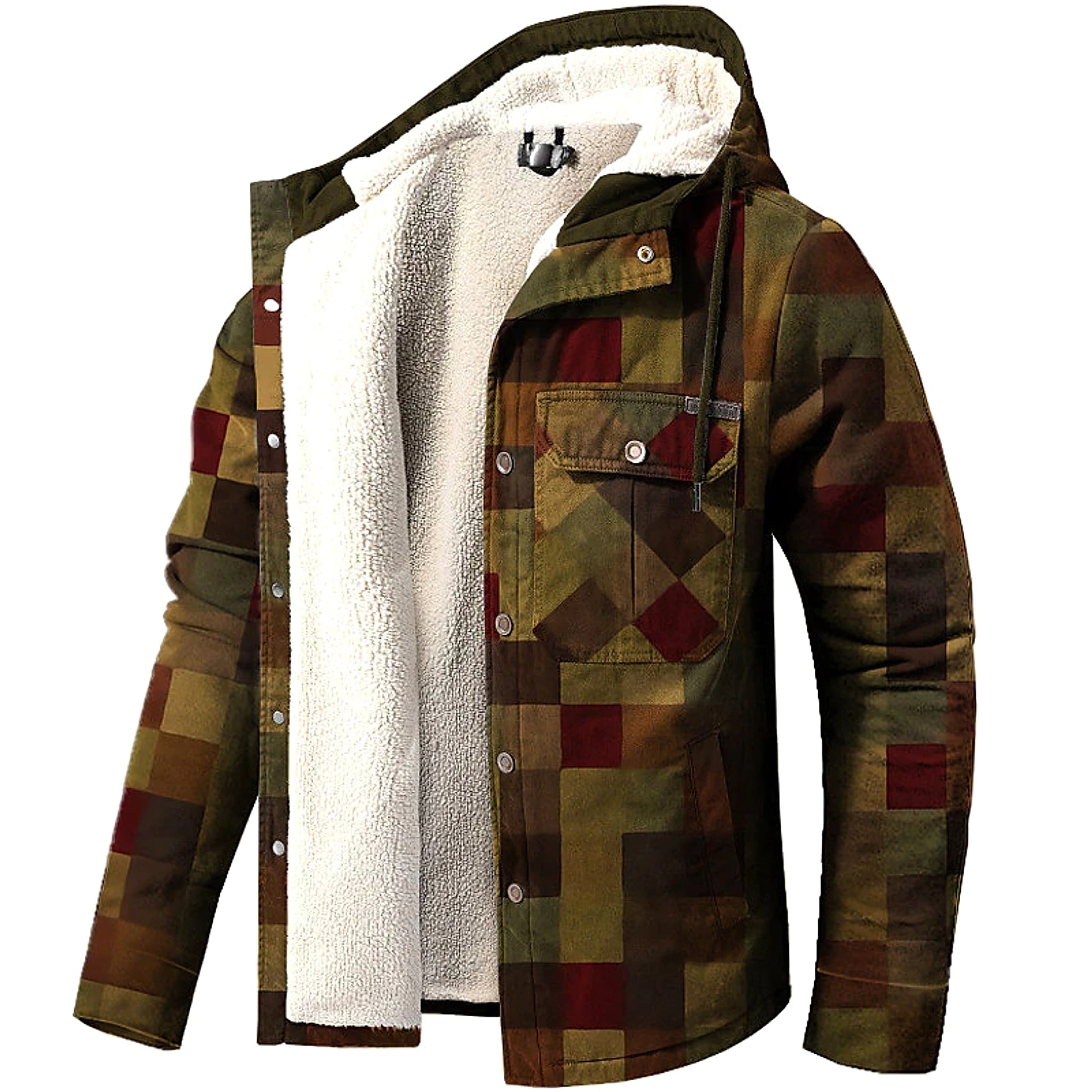 Thickened Loose Men's Clothing Fleece Jacket - enhanced image 4