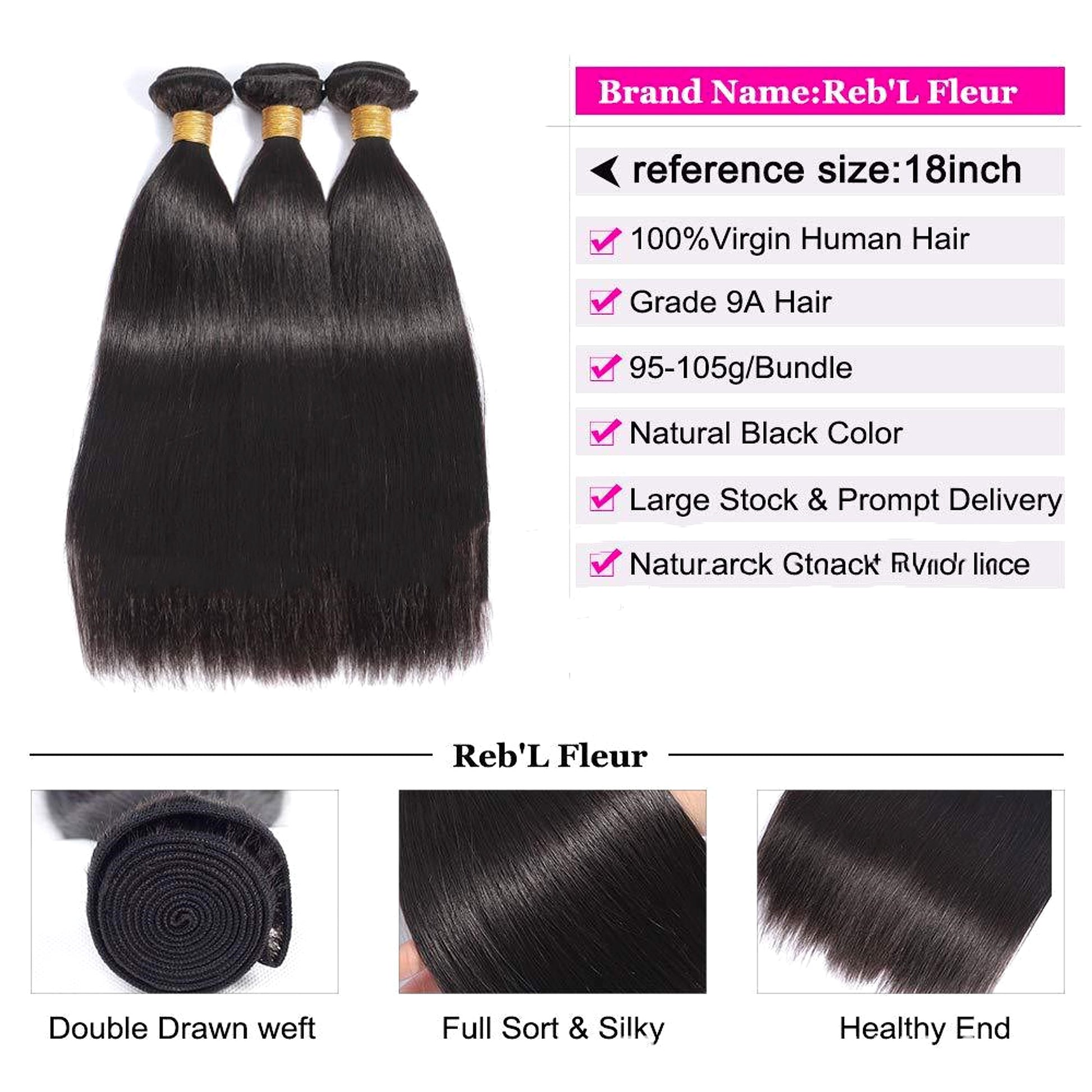 LuxeWave Wigs, Real Human Hair - enhanced image 4