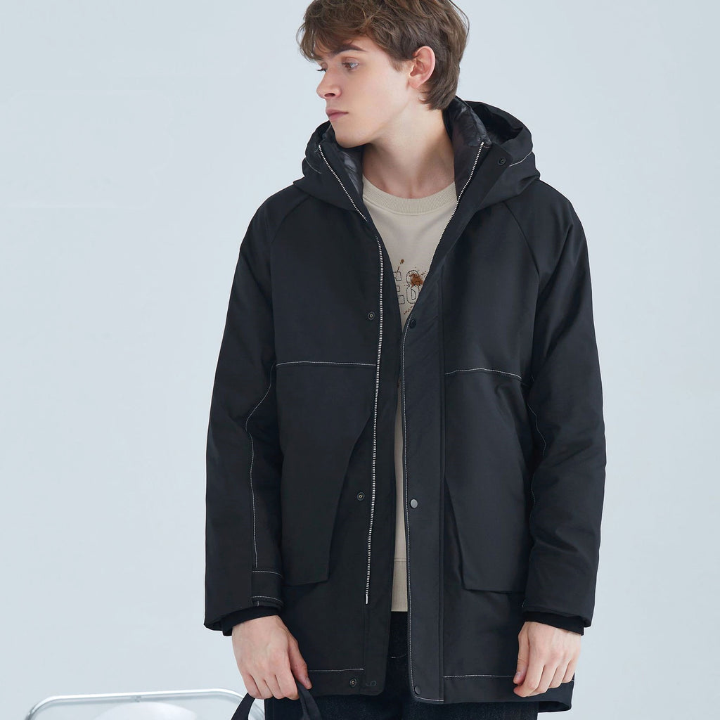 Winter Loose White Duck Down Quality Fashion Jacket Men - enhanced image 4