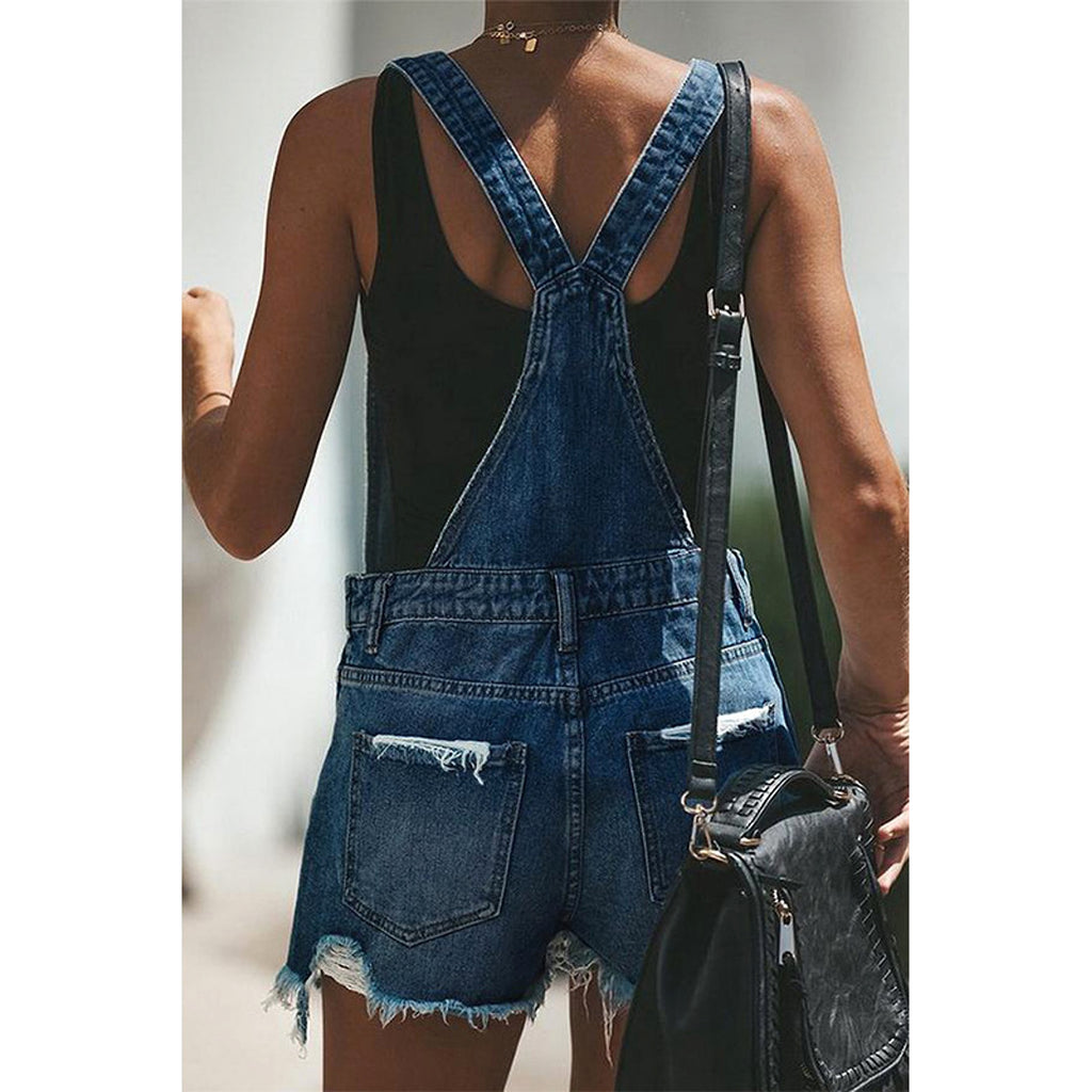 Women Casual Suspender Trousers Jeans - enhanced image 4