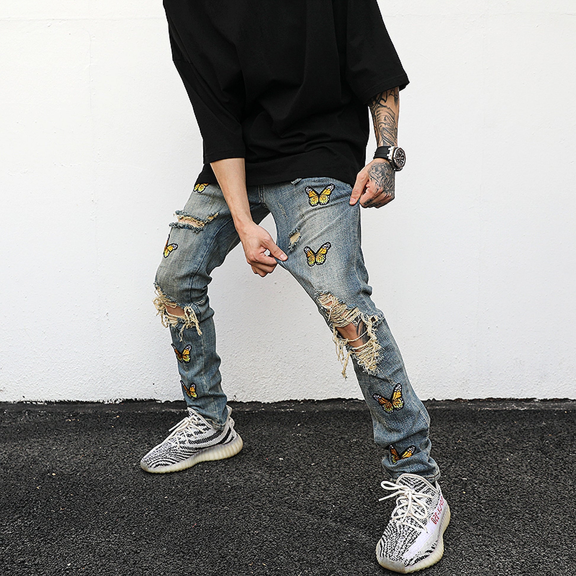 Women 's Butterfly jeans - enhanced image 4
