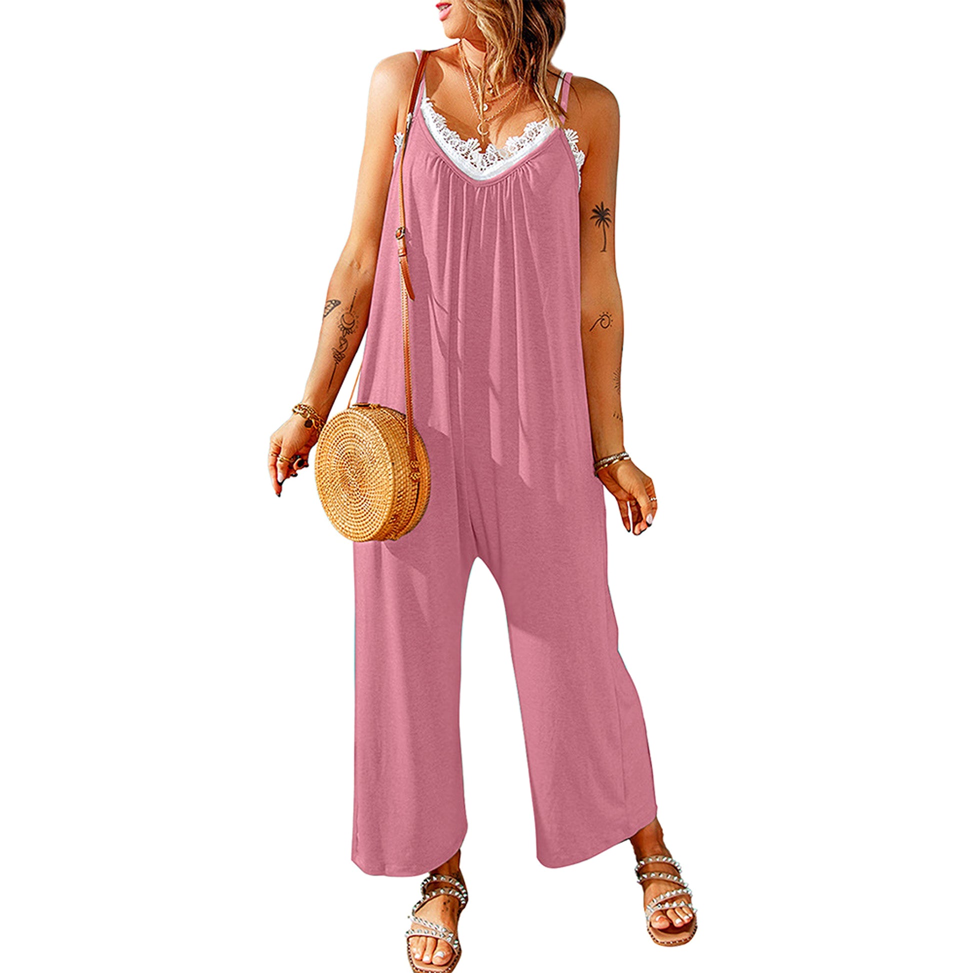 Women's Casual Suspender Jumpsuit Loose - enhanced image 4