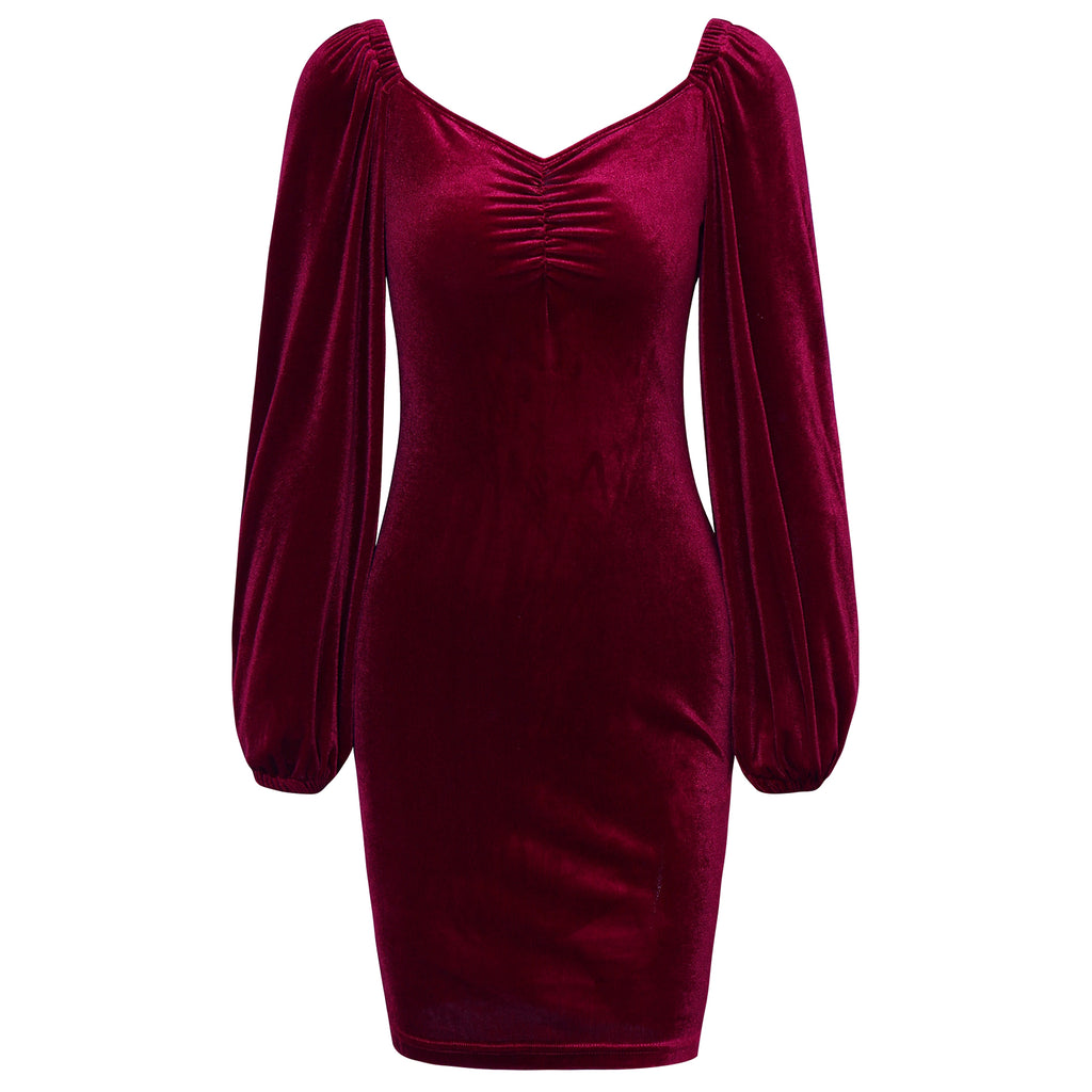 Women's Clothing Square Collar Dress - enhanced image 4