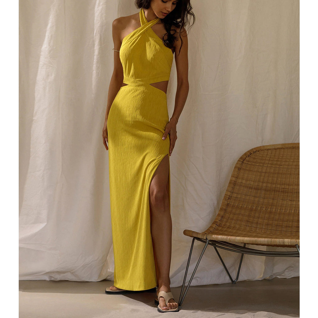 Women's Holiday Style Polyester Neck Dress - enhanced image 4