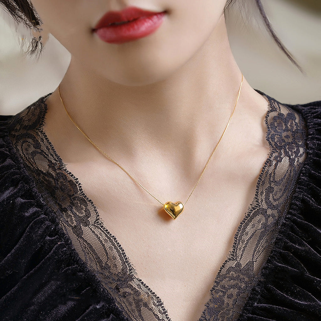 AuriLuxe™ – Personalized 18K Gold Love Pendant Necklace - enhanced image 4