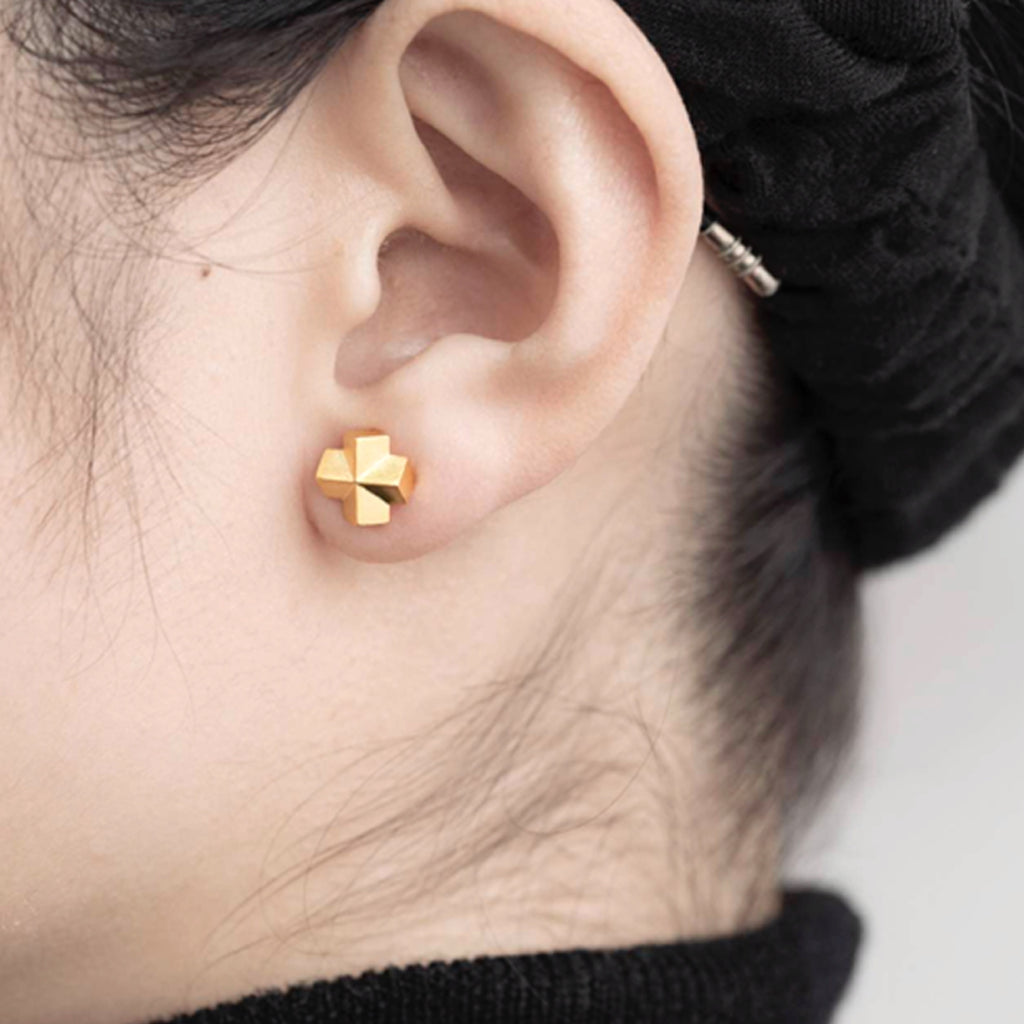 Women's Simple Minimalist Sketch Geometric Earrings - enhanced image 4