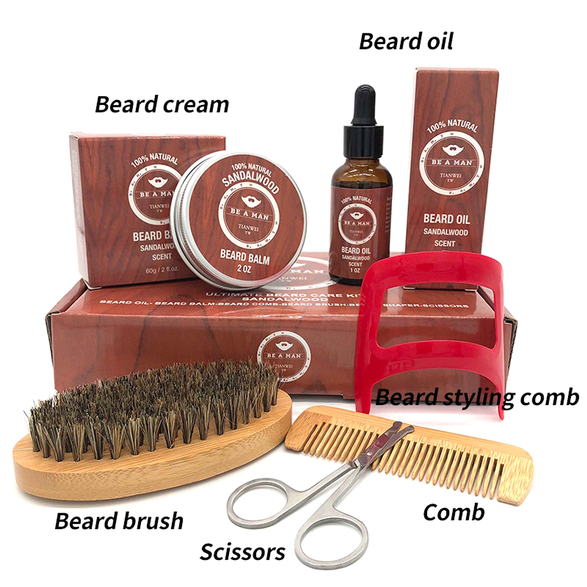 WOODSMAN™ – Premium Beard Grooming Gift Set with Beard Oil & Cream - enhanced image 4