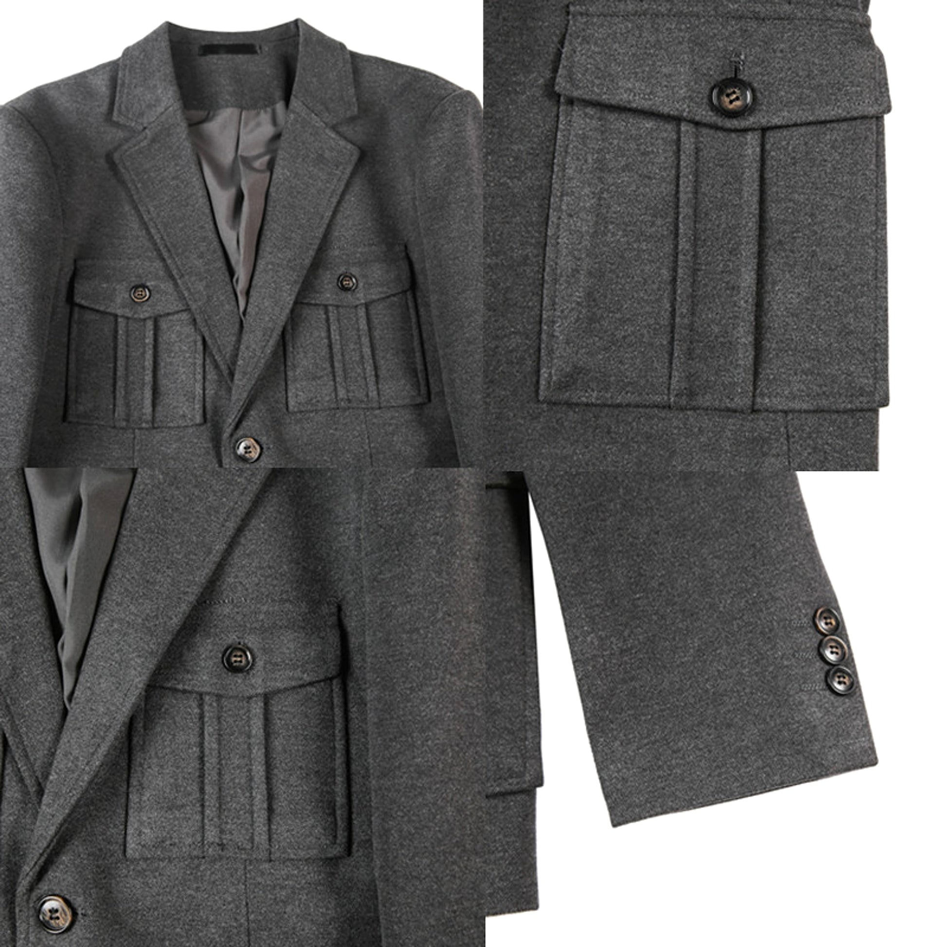 Woolen Suit Men's Single-breasted Suit Jacket - enhanced image 4