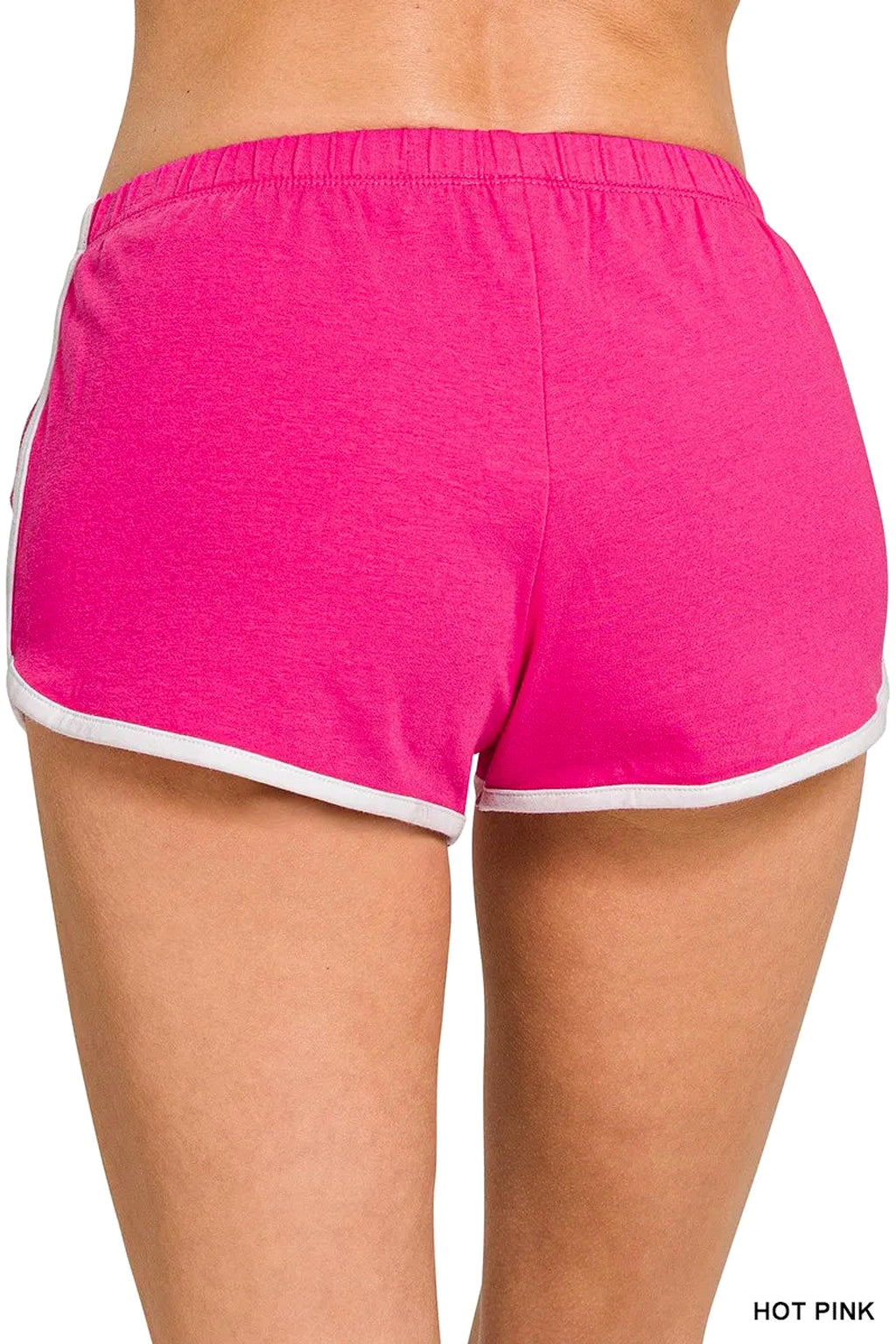 Zenana Elastic Waistband Dolphin Shorts - enhanced image 4