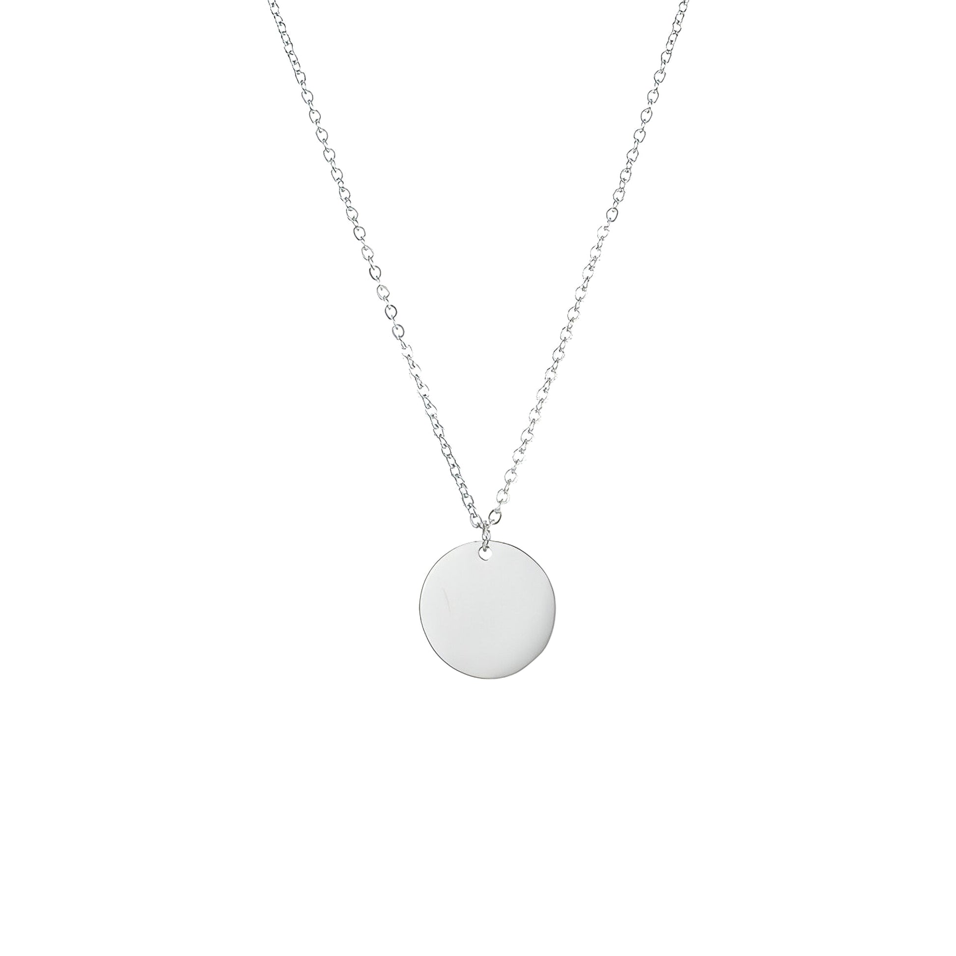 Minimalist Gold-Plated Round Pendant Necklace – A Timeless Statement! - enhanced image 5