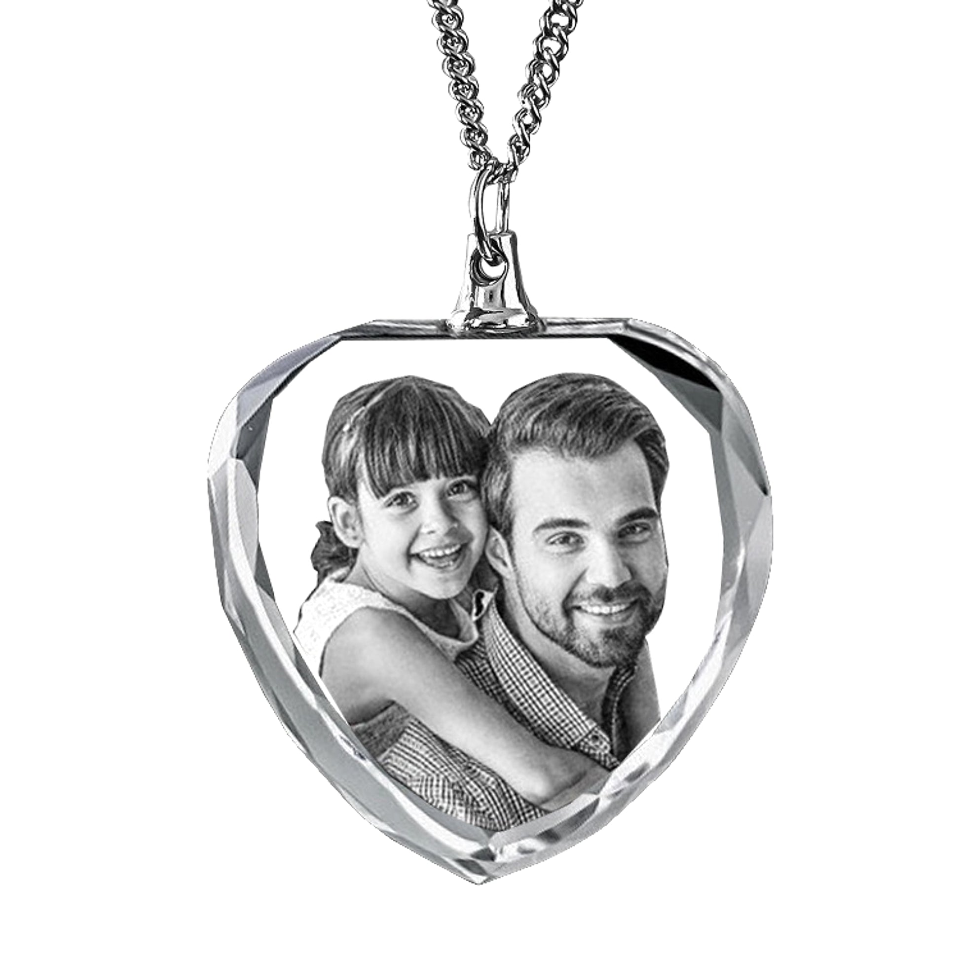 3D Laser Engraved Character Pet Photo Crystal Pendant - enhanced image 5