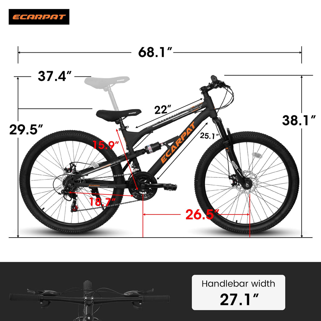 TrailMate™ – 26" Steel Frame MTB (21-Speed, Blue) - enhanced image 5