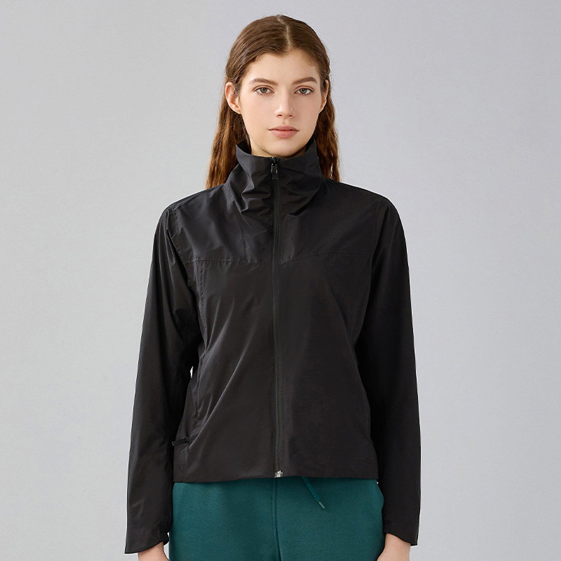 Autumn And Winter New Soft Shell Windproof Stand Collar Outdoor Jacket Women - enhanced image 5
