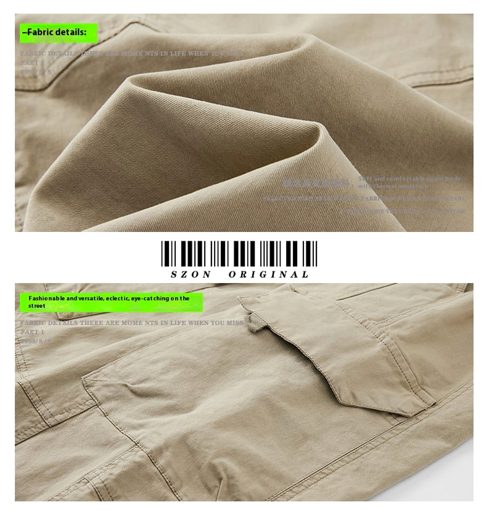 Autumn And Winter New Straight Loose Oversized Cargo Pants Jeans Men - enhanced image 5