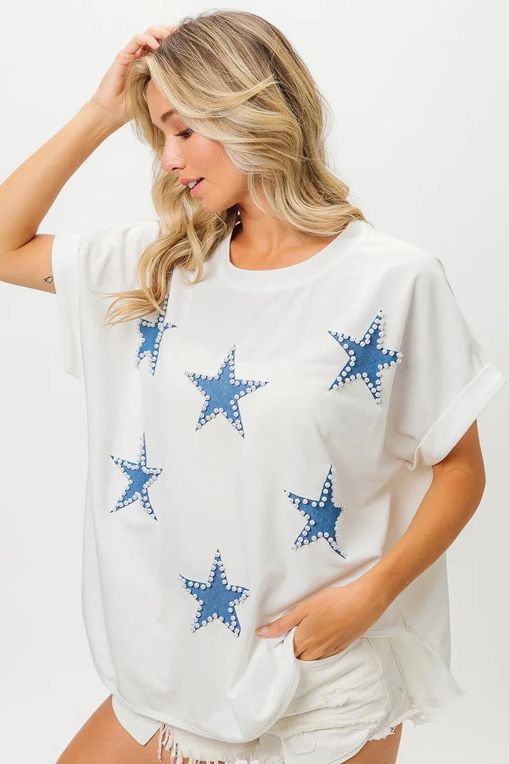 BiBi Fourth Of July Terry T-Shirt - enhanced image 5