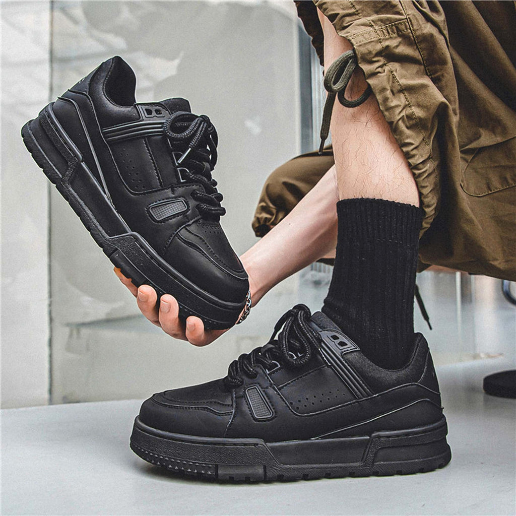 Black American Retro Platform Sports Board Shoes - enhanced image 5