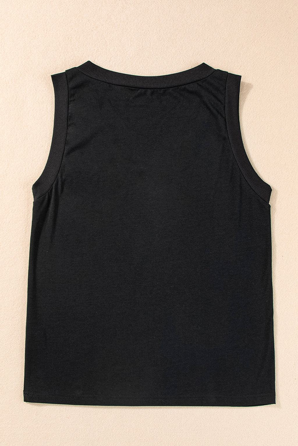 Black Cowgirl Floral Boots Printed Tank Top - enhanced image 5