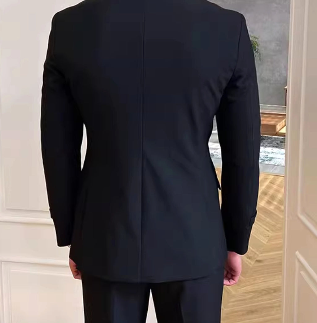 Cavalleno™ – Black Fashion Commuter Slim Suit - enhanced image 5