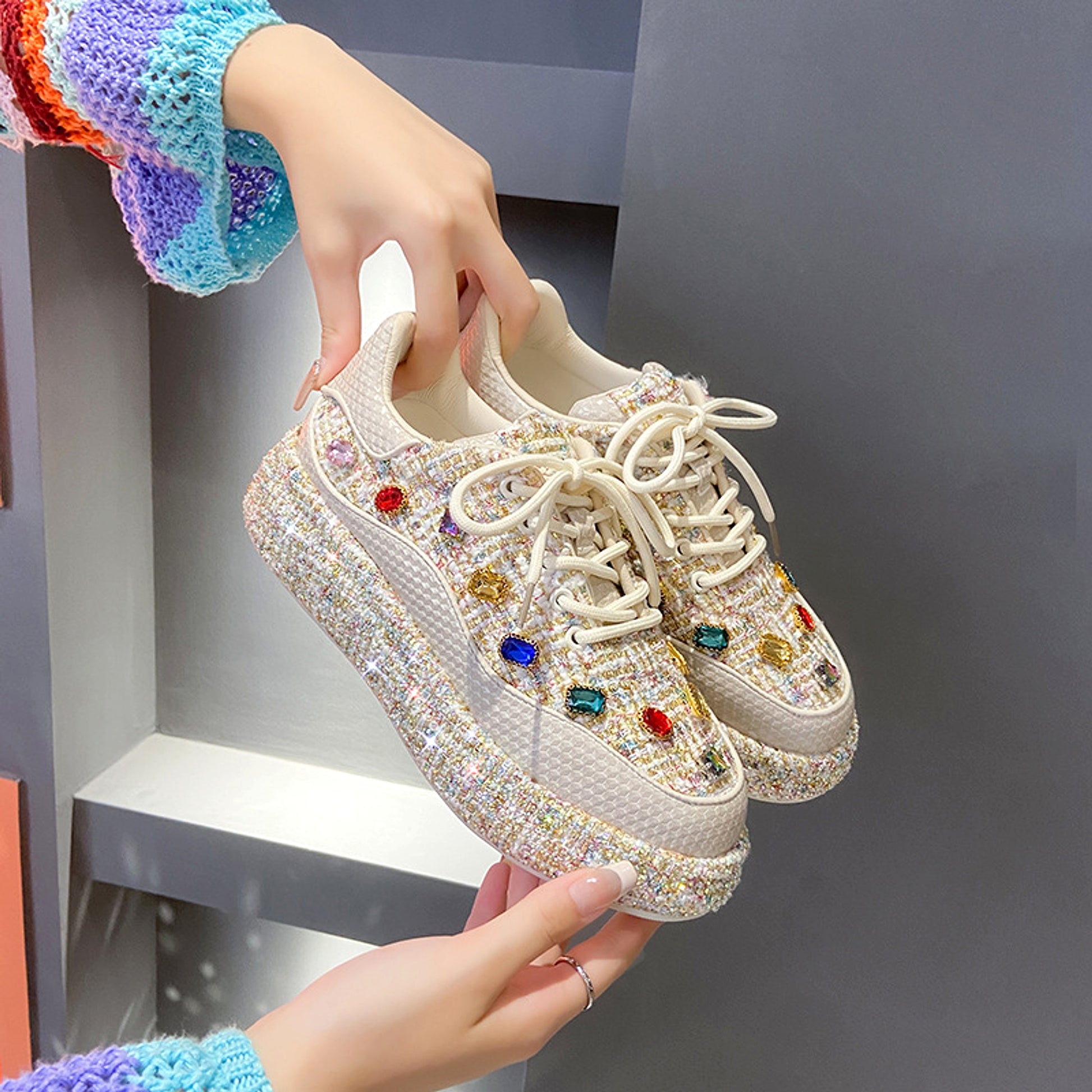 Board Shoes Thick Sole Low-cut Fashion Sports Women - enhanced image 5