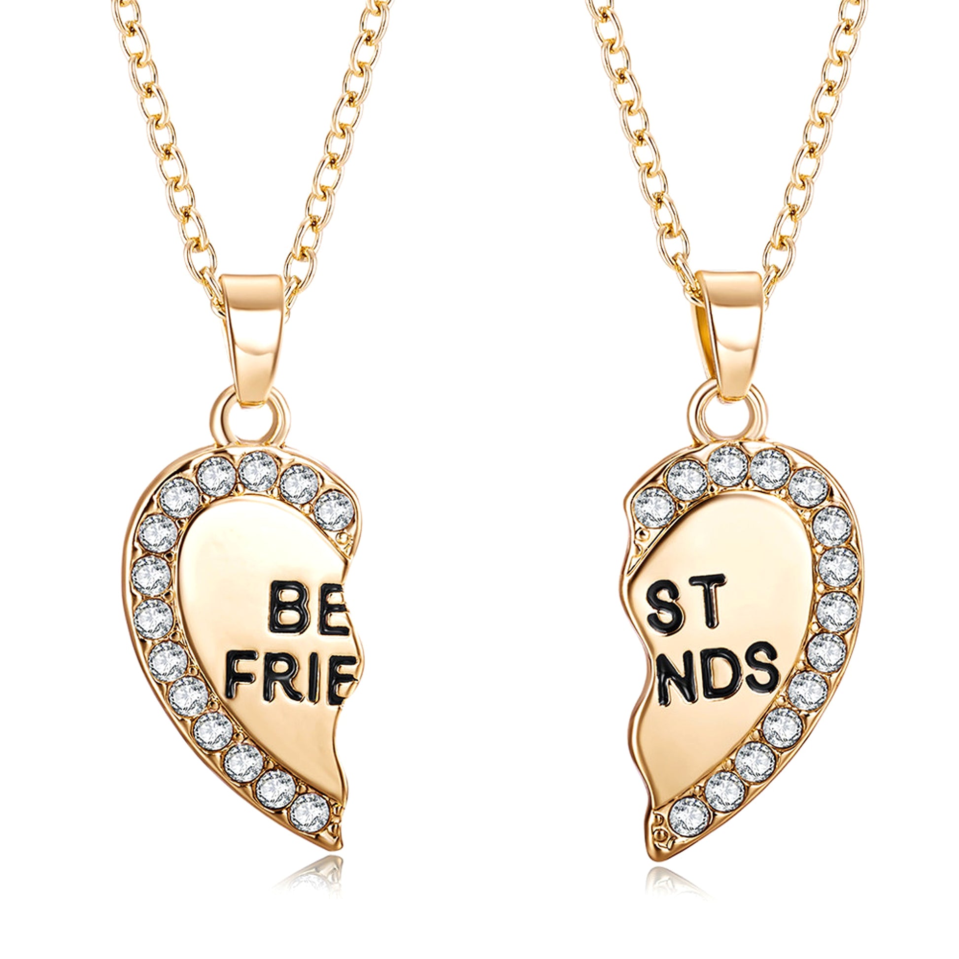 BondedHearts™ – Custom Couple Necklaces (Split Heart Set) - enhanced image 5