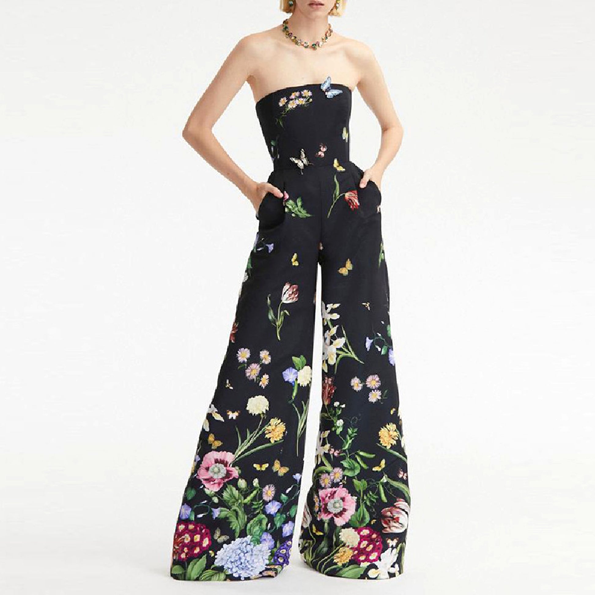 Botanical Floral Print Jumpsuit - enhanced image 5