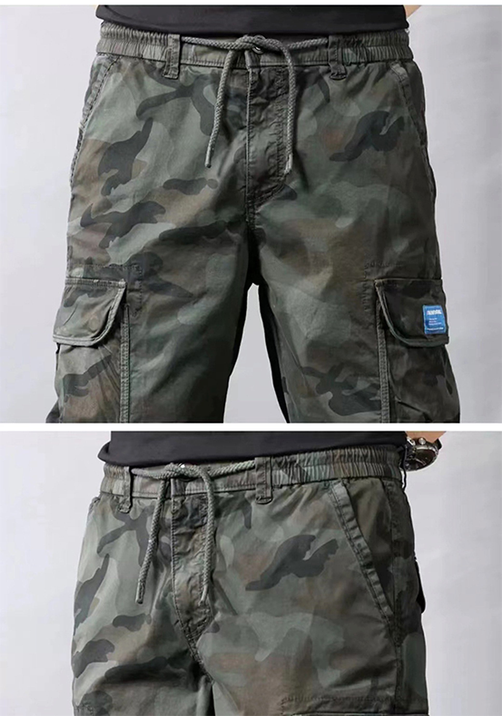 Camouflage Cargo Pants Men's Trousers With Pockets Fashion Casual Loose Tapered Pants - enhanced image 5