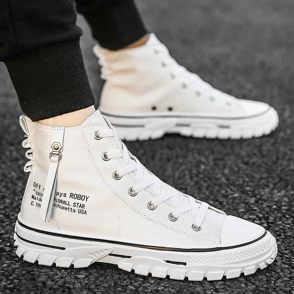 STARKE - Canvas Shoes, Breathable Thick Sole, Board Shoes, Gaobang Casual Shoes - enhanced image 5