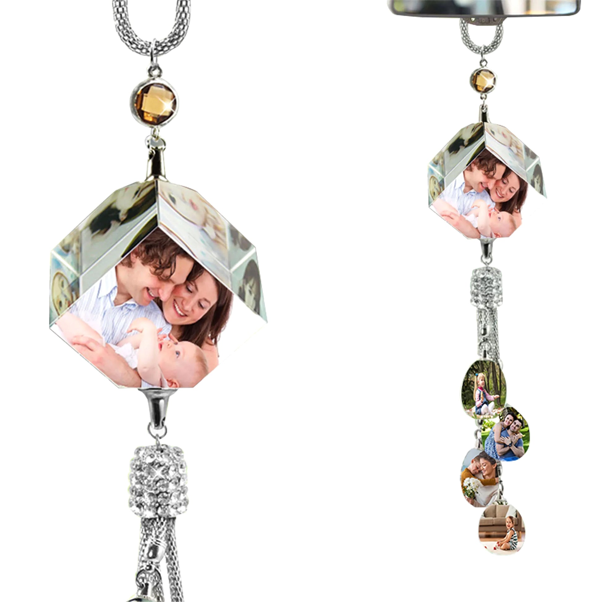 Car Pendant Photo Creative Rearview Mirror Crystal - enhanced image 5