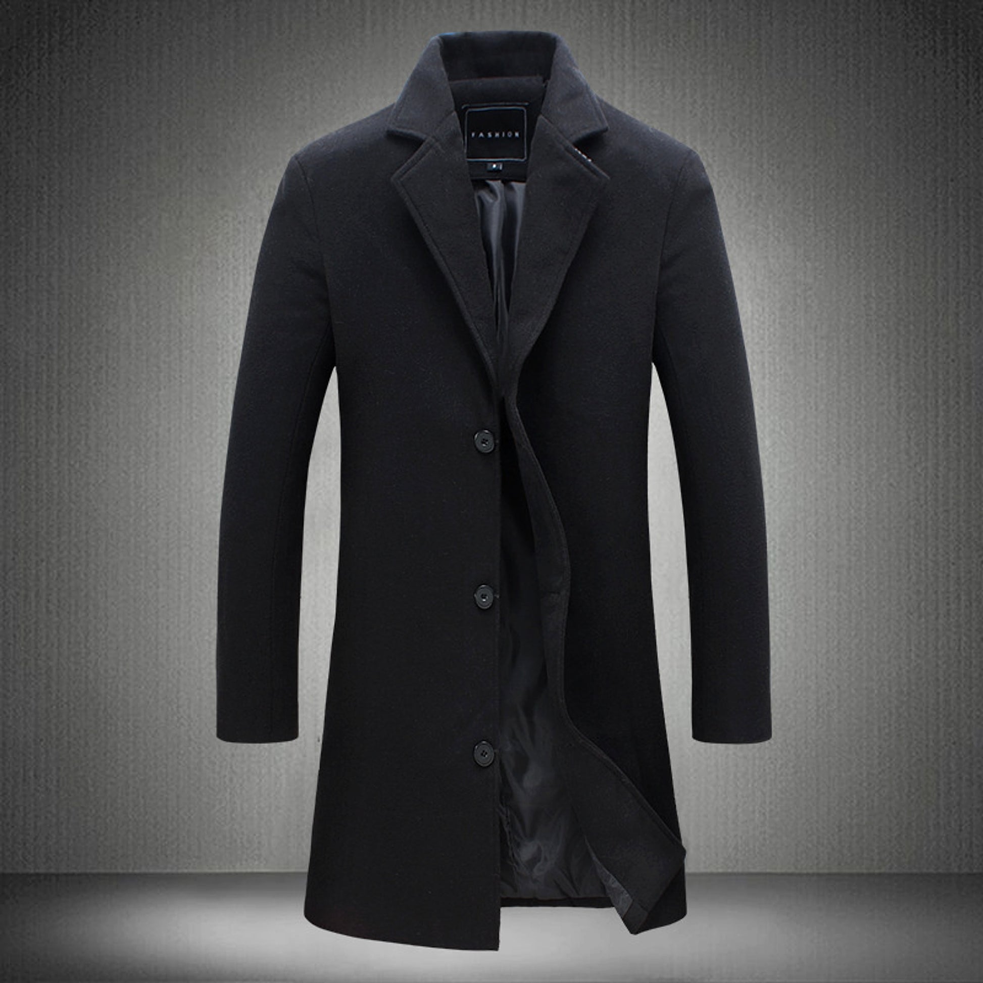 Casual Business Woolen Trench Coats - enhanced image 5