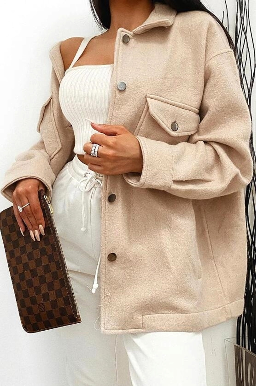 Collar Coat Streetwear Jacket For Women Autumn - enhanced image 5