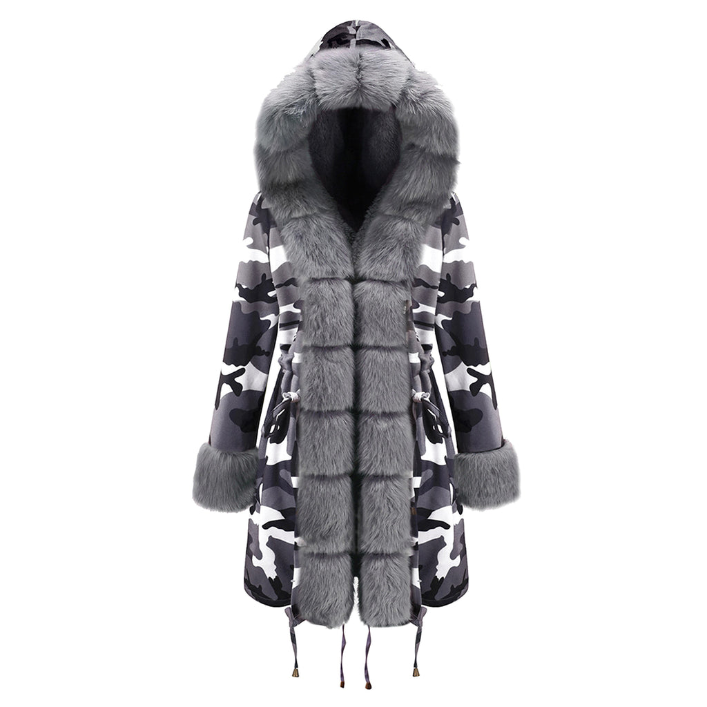 Color-Blocked Arctic Fur Parka – 25 Edition - enhanced image 5