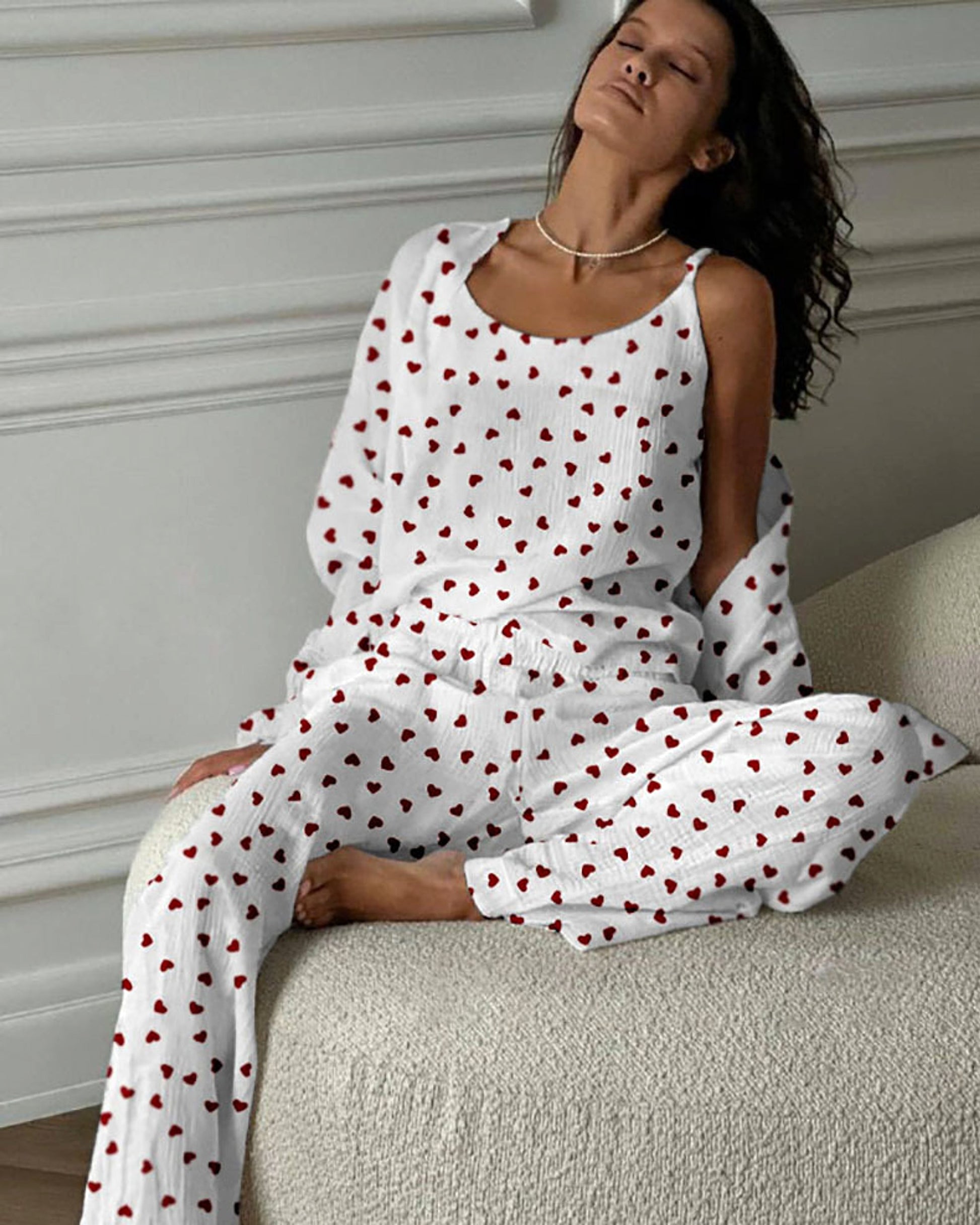 Women's Pajama Suit Casual Breathable Comfortable - enhanced image 5